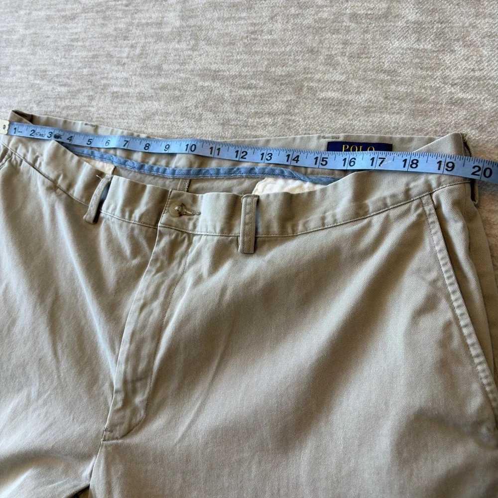 Polo Ralph Lauren Shorts‎ Mens Size 40 Beige Chino Classic Casual Preppy